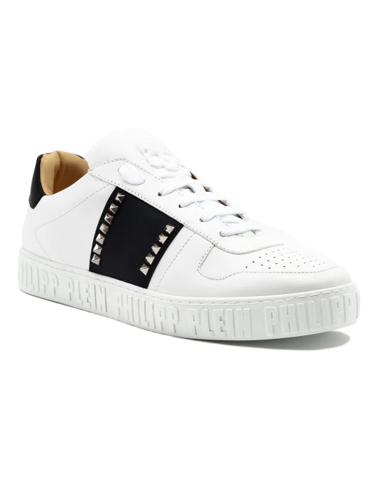 Zdjęcie produktu Philipp Plein Skórzane sneakersy biały