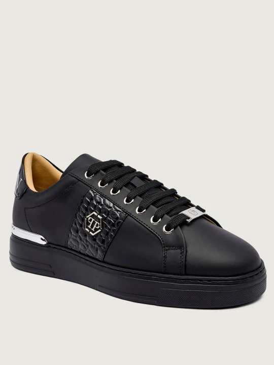 Zdjęcie produktu Philipp Plein Skórzane sneakersy Hexagon czarny