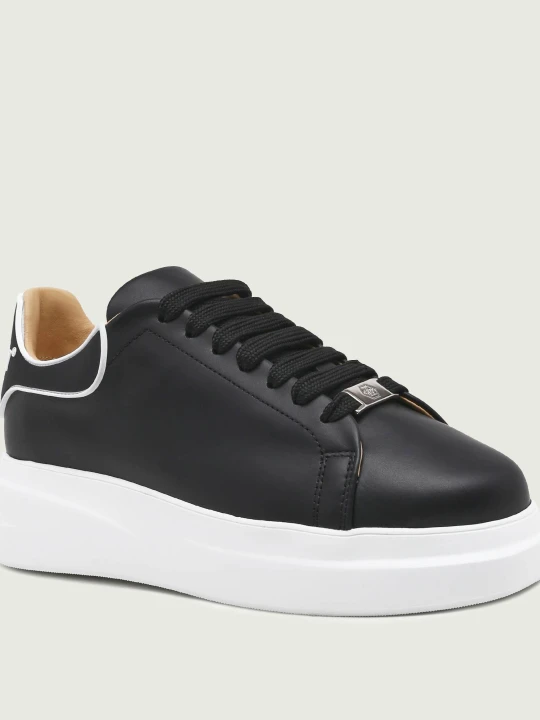 Zdjęcie produktu Philipp Plein Skórzane sneakersy Lo-Top czarny