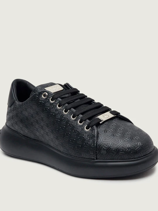 Zdjęcie produktu Philipp Plein Skórzane sneakersy Low Top czarny