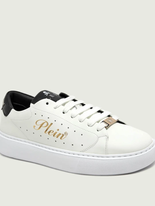 Zdjęcie produktu Philipp Plein Skórzane sneakersy Signature biały