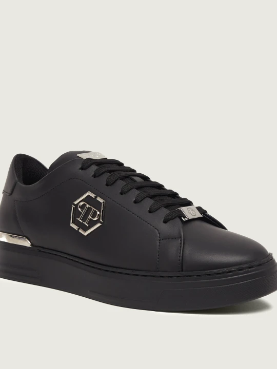 Zdjęcie produktu Philipp Plein Skórzane trampki czarny