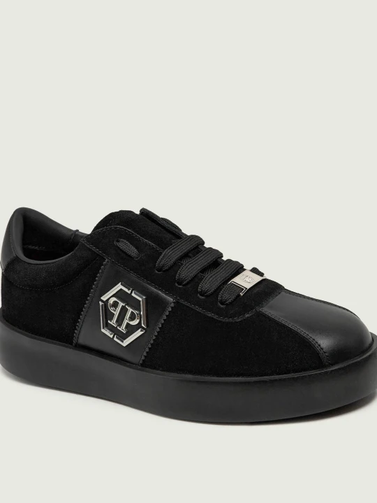 Zdjęcie produktu Philipp Plein Sneakersy Hexagon | zamsz | z dodatkiem skóry czarny