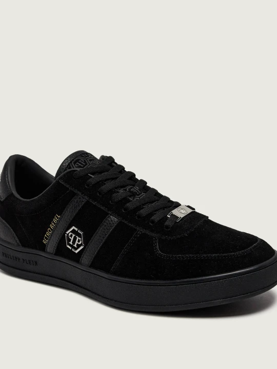 Zdjęcie produktu Philipp Plein Sneakersy Retro Rebel | zamsz czarny