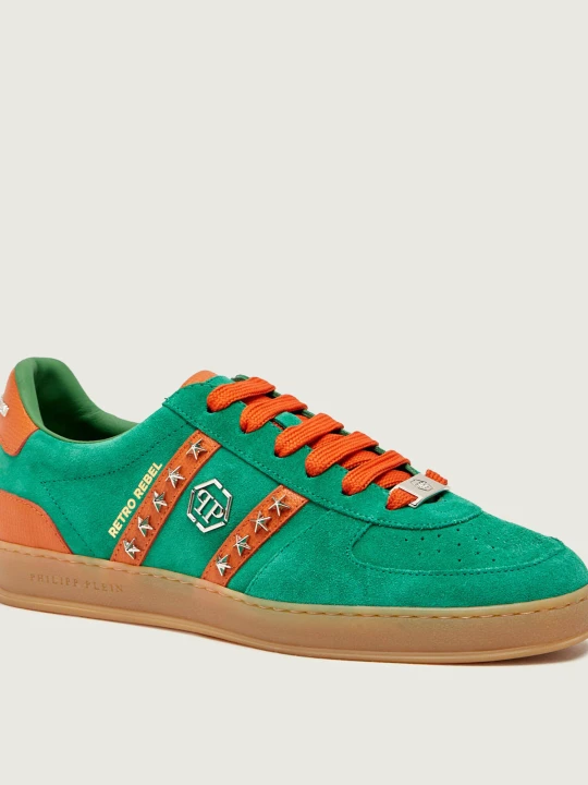 Zdjęcie produktu Philipp Plein Sneakersy RETRO REBEL | zamsz zielony