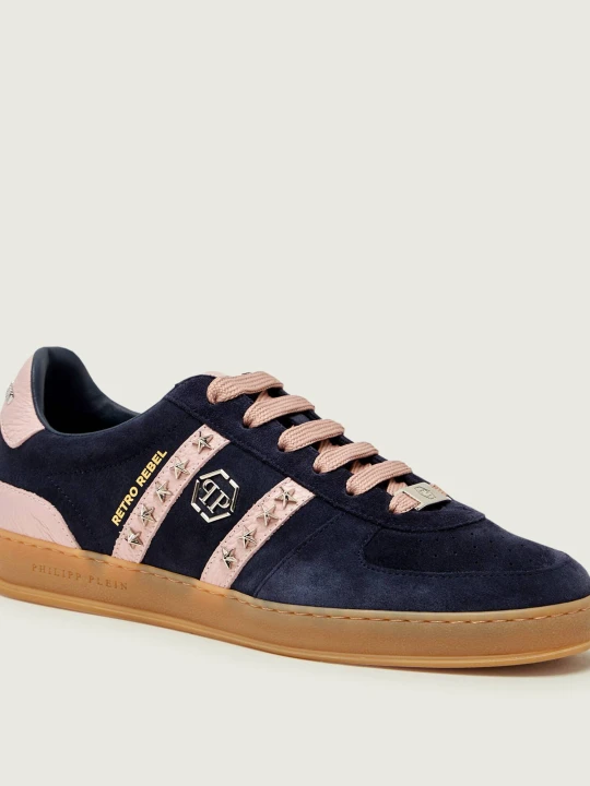 Zdjęcie produktu Philipp Plein Sneakersy RETRO REBEL | zamsz granatowy