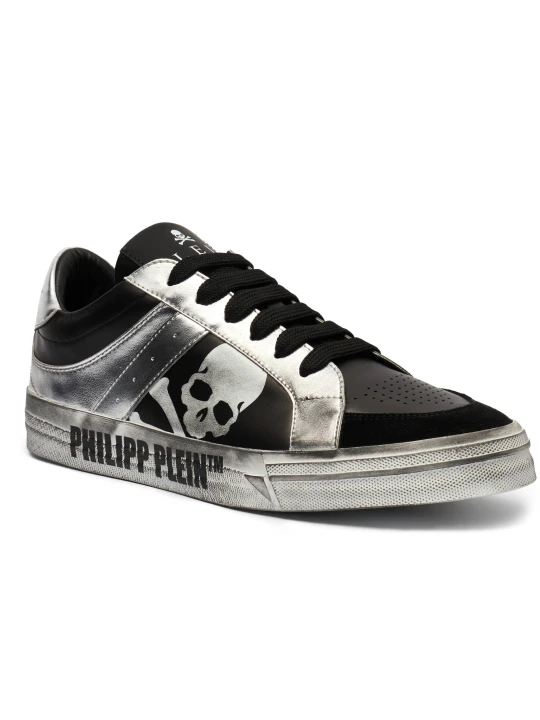 Zdjęcie produktu Philipp Plein Sneakersy Retrokickz | zamsz srebrny