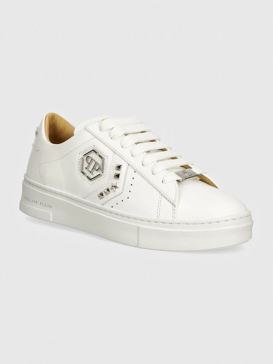 Zdjęcie produktu Philipp Plein sneakersy skórzane Lo-Top Arrow Force biały
