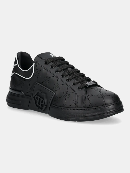 Zdjęcie produktu Philipp Plein sneakersy skórzane Phantom Kicks czarny