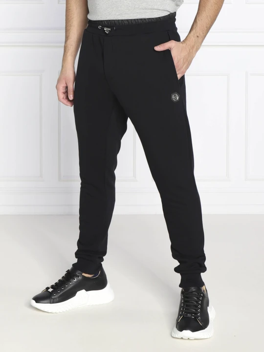 Zdjęcie produktu Philipp Plein Spodnie dresowe | Regular Fit czarny