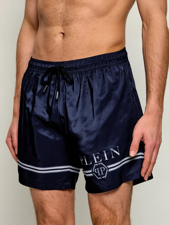 Zdjęcie produktu Philipp Plein Szorty kąpielowe | Regular Fit granatowy