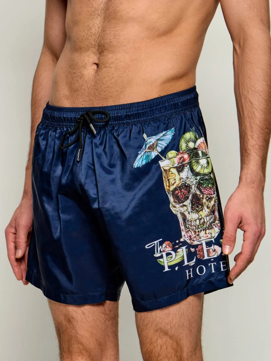Zdjęcie produktu Philipp Plein Szorty kąpielowe | Regular Fit granatowy