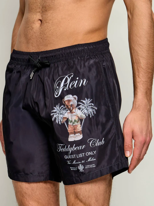 Zdjęcie produktu Philipp Plein Szorty kąpielowe | Regular Fit czarny