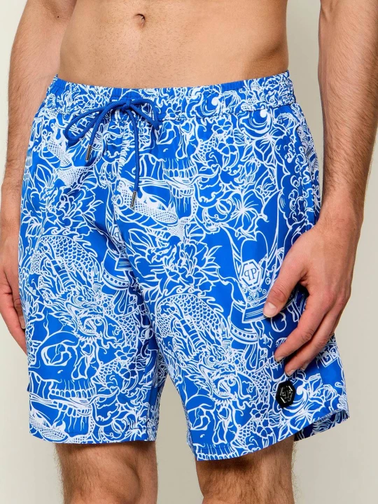 Zdjęcie produktu Philipp Plein Szorty kąpielowe | Regular Fit niebieski