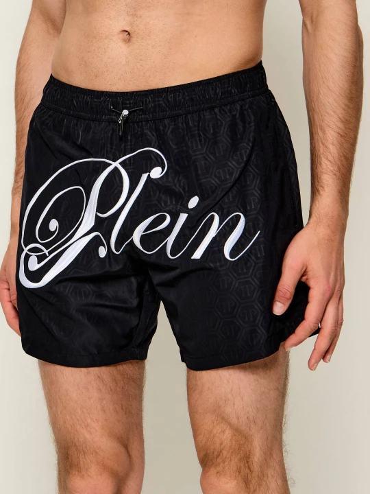 Zdjęcie produktu Philipp Plein Szorty kąpielowe | Regular Fit czarny
