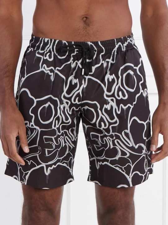 Zdjęcie produktu Philipp Plein Szorty kąpielowe Skull | Regular Fit czarny