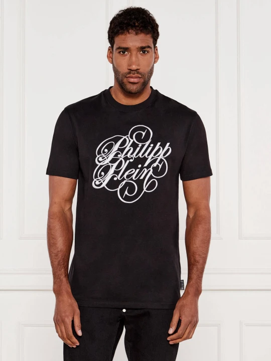 Zdjęcie produktu Philipp Plein T-shirt Coursive | Regular Fit czarny