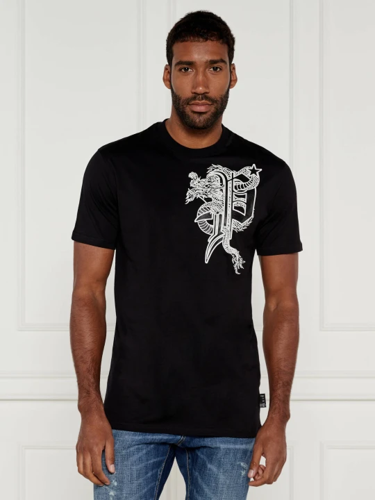 Zdjęcie produktu Philipp Plein T-shirt Dragon | Regular Fit czarny