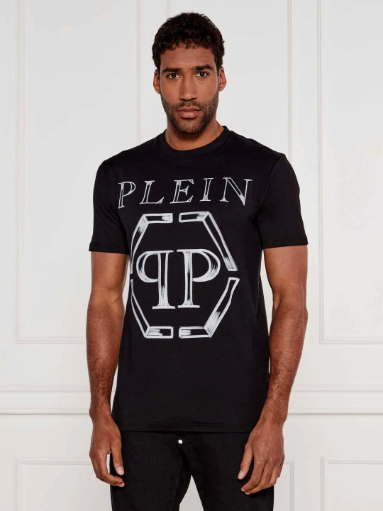 Zdjęcie produktu Philipp Plein T-shirt Hexagon | Regular Fit czarny