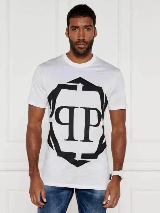 Zdjęcie produktu Philipp Plein T-shirt Hexagon | Regular Fit biały