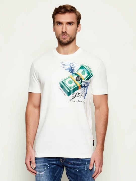 Zdjęcie produktu Philipp Plein T-shirt Money | Regular Fit biały