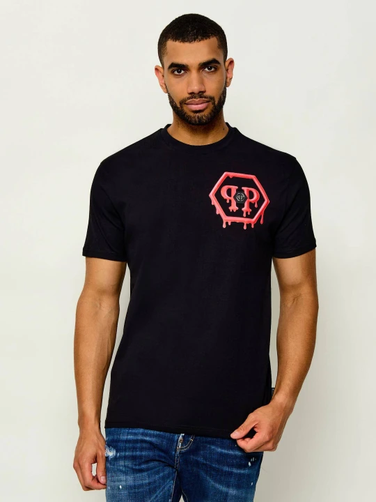 Zdjęcie produktu Philipp Plein T-shirt Puffy Hexagon | Regular Fit czarny
