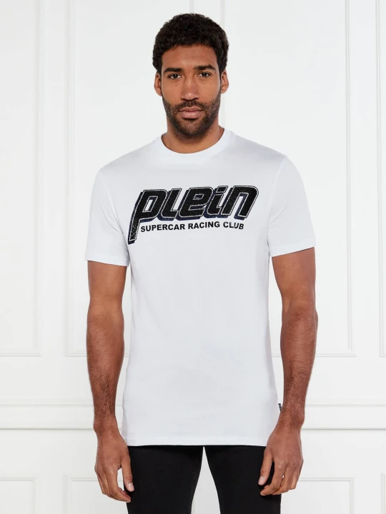 Zdjęcie produktu Philipp Plein T-shirt Racing Club | Regular Fit biały
