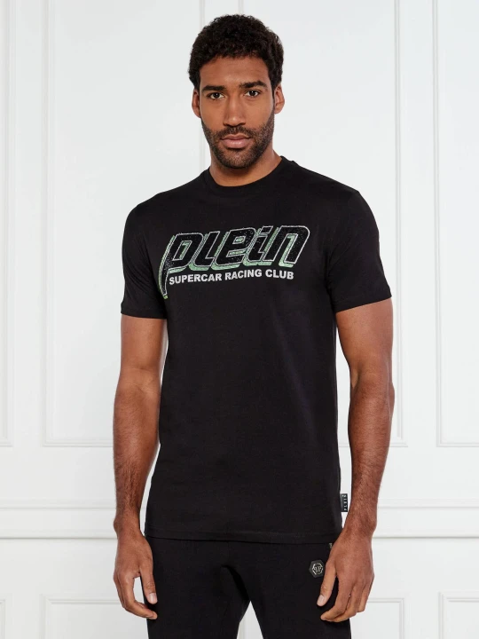 Zdjęcie produktu Philipp Plein T-shirt Racing Club | Regular Fit czarny