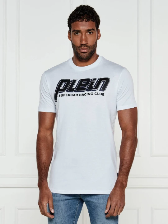 Zdjęcie produktu Philipp Plein T-shirt Racing Club | Regular Fit biały