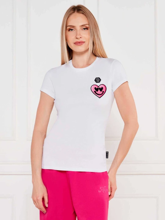 Zdjęcie produktu Philipp Plein T-shirt Sexy Pure | Slim Fit biały