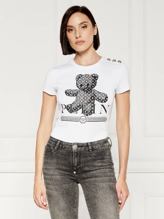 Zdjęcie produktu Philipp Plein T-shirt | Slim Fit biały