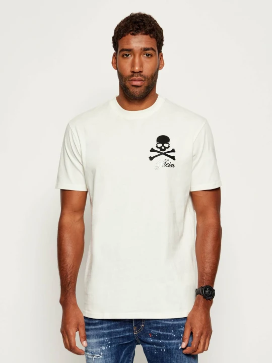 Zdjęcie produktu Philipp Plein T-shirt Skull & Bones | Regular Fit biały