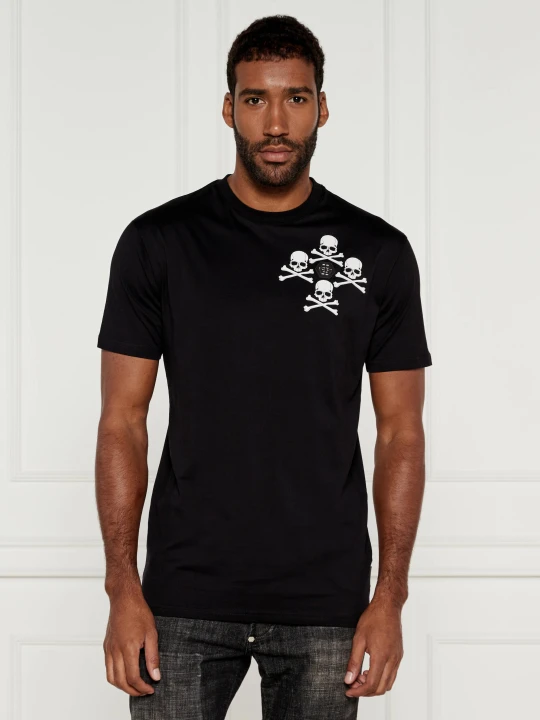 Zdjęcie produktu Philipp Plein T-shirt Skull&Bones | Regular Fit czarny