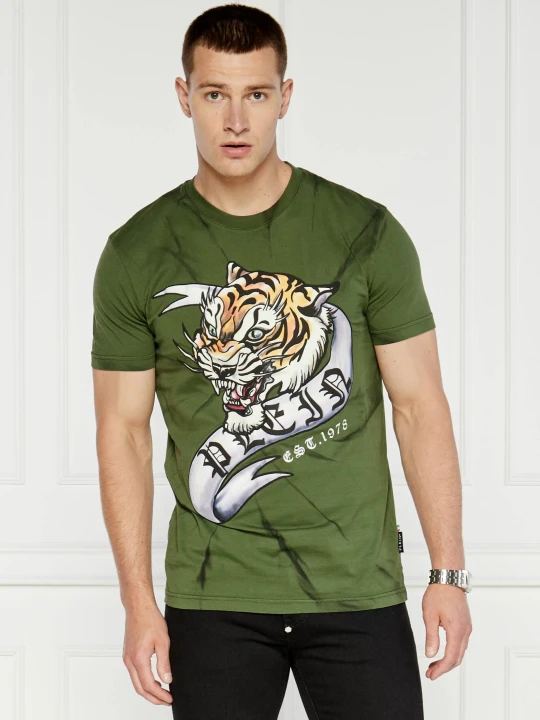 Zdjęcie produktu Philipp Plein T-shirt Tattoo | Regular Fit zielony
