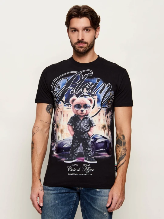 Zdjęcie produktu Philipp Plein T-shirt Teddy Racing | Regular Fit czarny