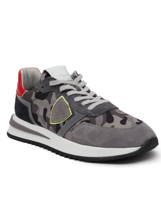 Zdjęcie produktu Philippe Model Skórzane sneakersy szary