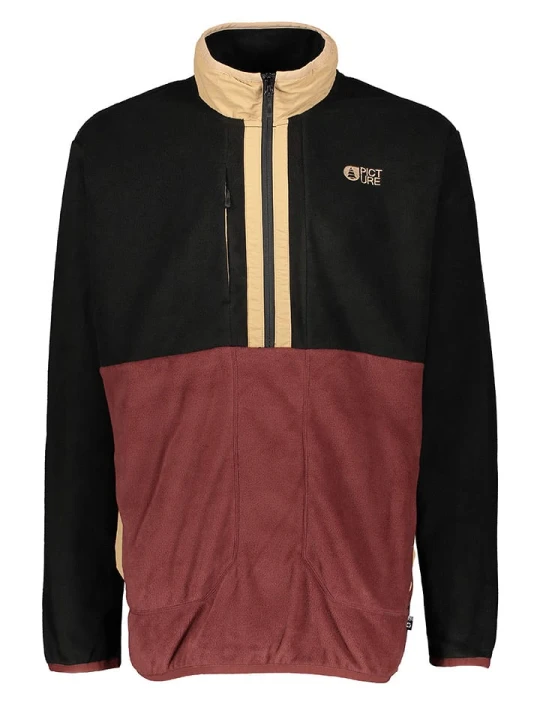 Zdjęcie produktu PICTURE Bluza polarowa "Mathew" w kolorze czarno-czerwonym rozmiar: XS