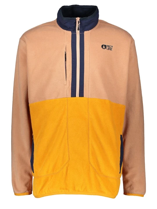 Zdjęcie produktu PICTURE Bluza polarowa "Mathew" w kolorze jasnobrązowo-żółtym rozmiar: XXL