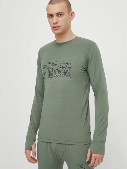 Zdjęcie produktu Picture longsleeve funkcyjny Nangha zielony