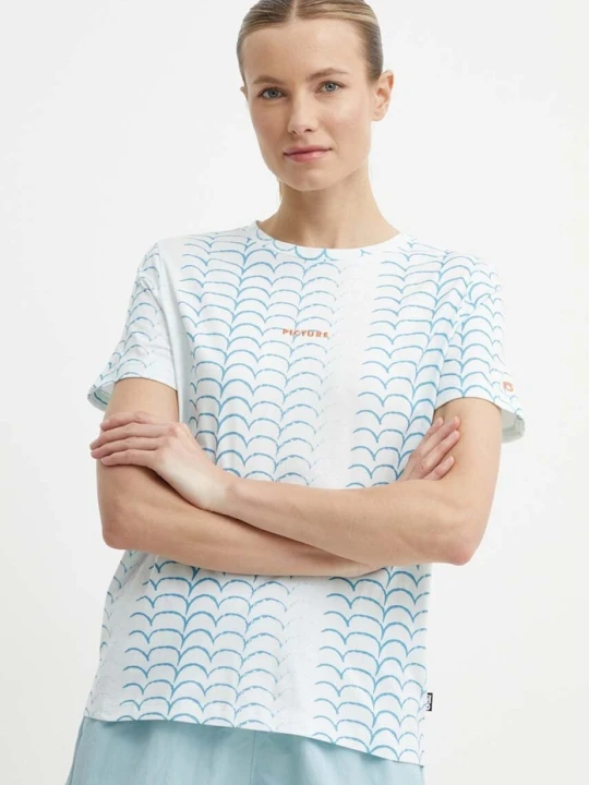 Zdjęcie produktu Picture t-shirt bawełniany Aulden niebieski