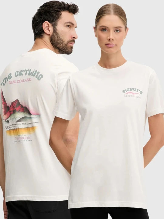 Zdjęcie produktu Picture t-shirt bawełniany D&S Catlins beżowy