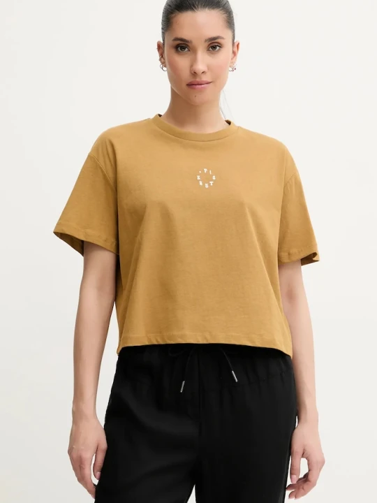 Zdjęcie produktu Picture t-shirt z domieszką lnu Hampy zielony