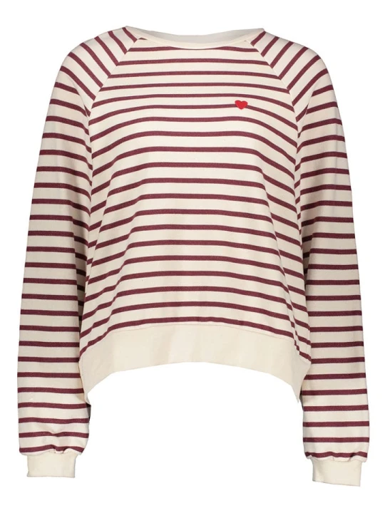 Zdjęcie produktu Pieces Bluza w kolorze beżowo-czerwonym rozmiar: XS