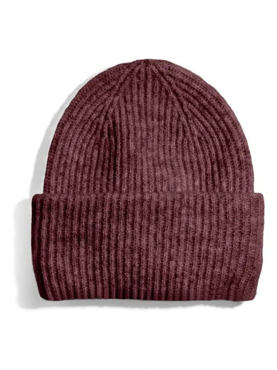 Zdjęcie produktu Pieces Czapka dzianinowa w kolorze czerwonym rozmiar: onesize