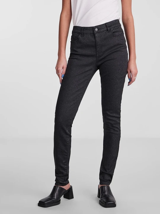 Zdjęcie produktu Pieces Dżinsy - Skinny fit - w kolorze czarnym rozmiar: XS