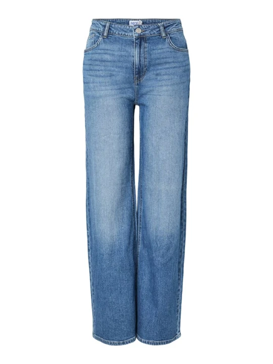 Zdjęcie produktu Pieces Dżinsy - Wide leg - w kolorze niebieskim rozmiar: W28 / L30