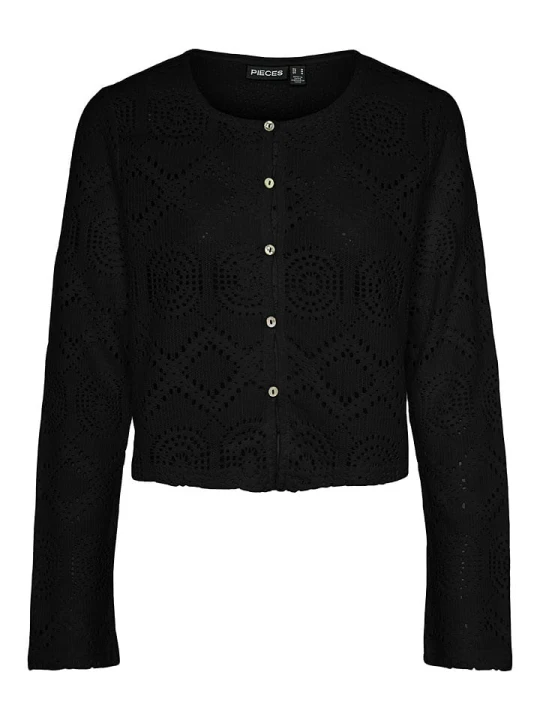 Zdjęcie produktu Pieces Kardigan "Sonnie" w kolorze czarnym rozmiar: S