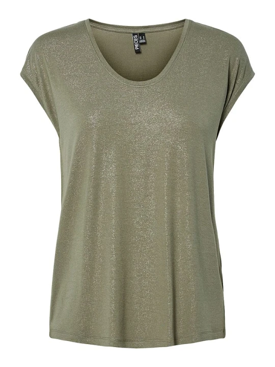 Zdjęcie produktu Pieces Koszulka "Alice" w kolorze khaki rozmiar: M