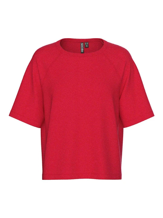 Zdjęcie produktu Pieces Koszulka "Bree" w kolorze czerwonym rozmiar: XL