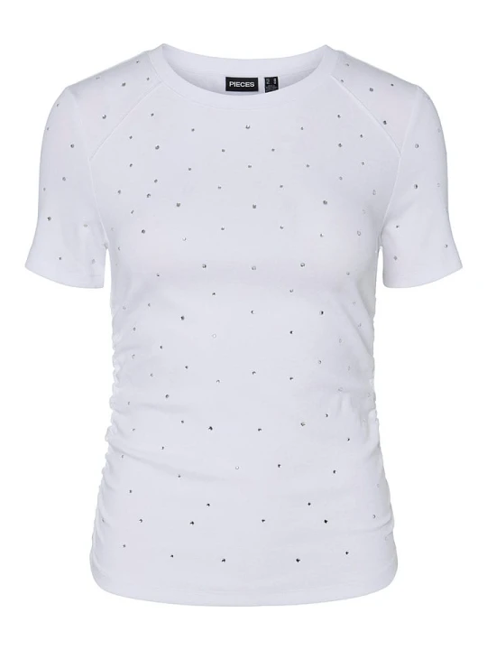 Zdjęcie produktu Pieces Koszulka "Tyler" w kolorze białym rozmiar: M